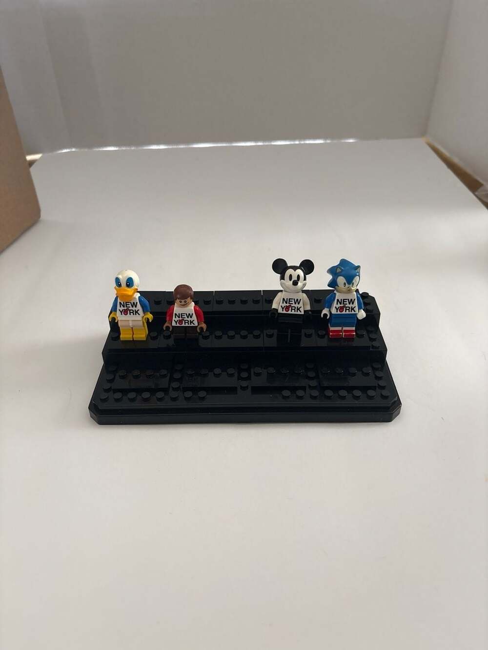 Custom Disney & Sonic Lego-Compatible Minifigure Lot with New York T-Shirts